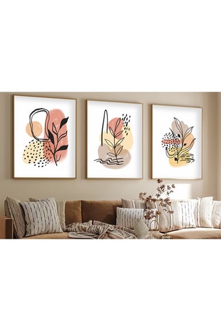 3 Wanddecoraties - 50 x 70 cm