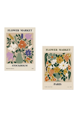 2 Wanddecoraties - 70 x 50 cm