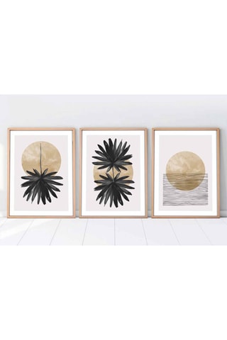 3 Wanddecoraties - 35 x 50 cm