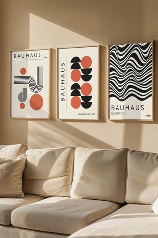 Houten Drieluik Bauhaus - 33 x 48 cm