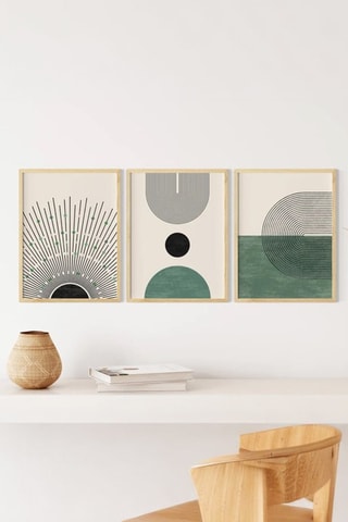 3 Wanddecoraties - 33 x 48 cm