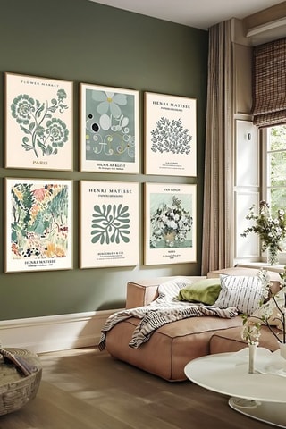 6-delige Wanddecoratie - 33 x 48 cm