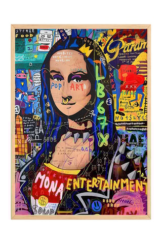 Wanddecoratie «La Joconde» van Leonardo de Vinci - 33 x 48 cm