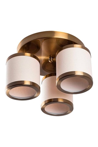 Plafondlamp Way - Wit en Goudkleurig