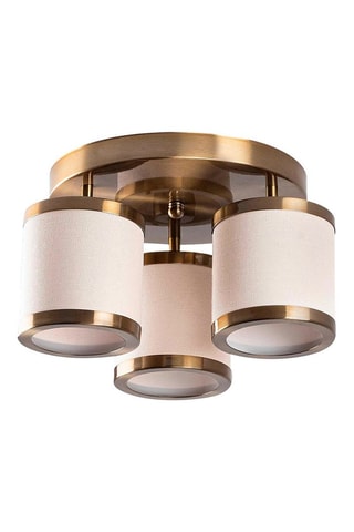 Plafondlamp Way - Wit en Goudkleurig