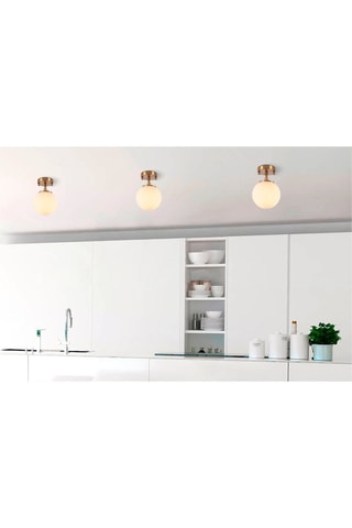 Plafondlamp Goudkleurig en Geel