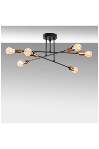 Hanglamp Fleur Zwart en Goudkleurig