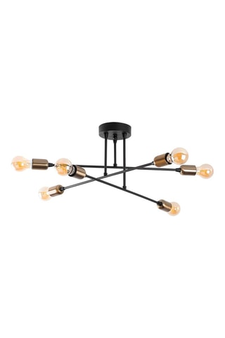 Hanglamp Fleur Zwart en Goudkleurig