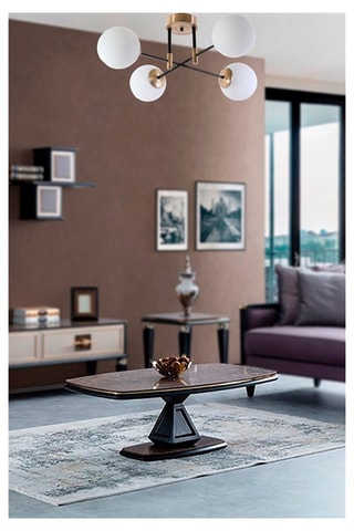 Hanglamp Dolunay - Goudkleurig en Wit