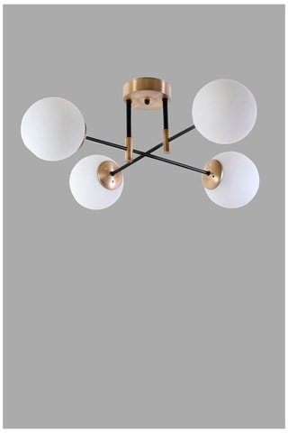 Hanglamp Dolunay - Goudkleurig en Wit