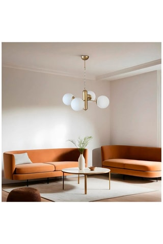 Hanglamp Bankok 4 - Goudkleurig - 4 x 60 W