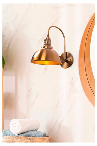 Wandlamp - Koperkleurig - 15 W