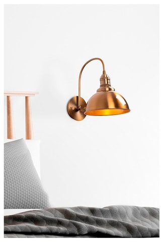 Wandlamp - Koperkleurig - 15 W