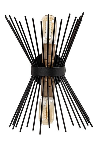 Wandlamp Kirpi - Zwart - 2 x 40 W