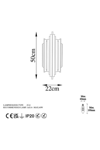 Wandlamp Reis - Goudkleurig