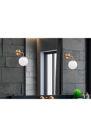 Wandlamp Viran - Goudkleurig en Wit