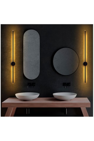 Ledwandlamp Sword Zwart