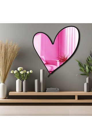 Spiegel - 43 x 48 cm - Roze