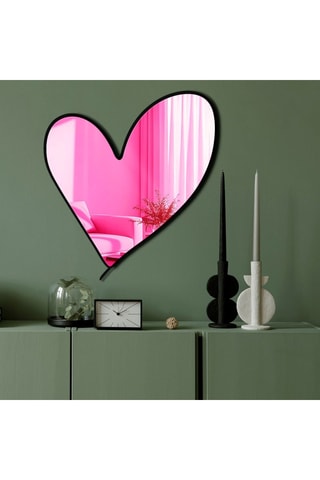 Spiegel - 43 x 48 cm - Roze