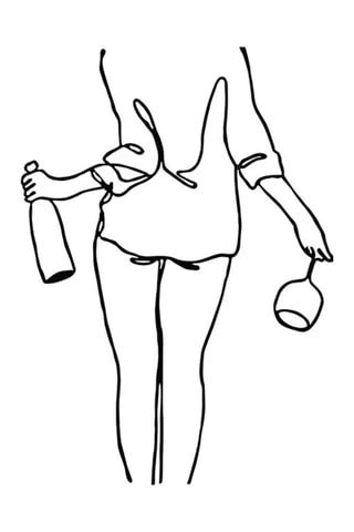 Wanddecoratie Wine Night - 35,5 x 50 cm - Zwart