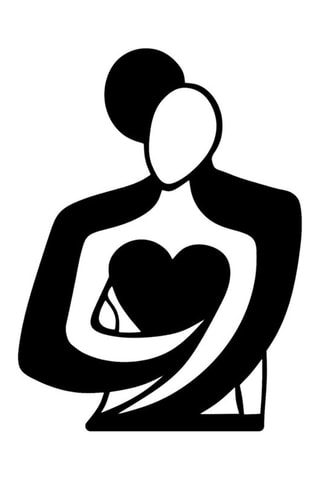 Decorazione da parete Love - Nero