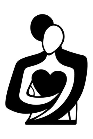 Decorazione da parete Love - Nero