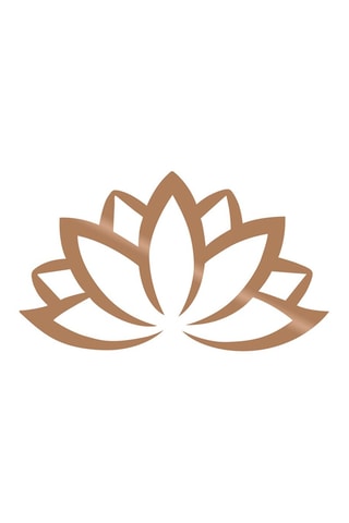 Wanddecoratie Lotus Flower 2 - Koperkleurig - 65 x 35 cm