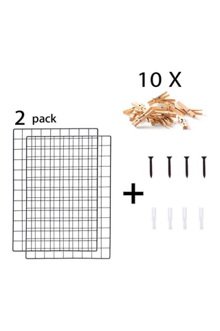 2 Organisatieroosters - Zwart - 50 x 70 x 3 cm
