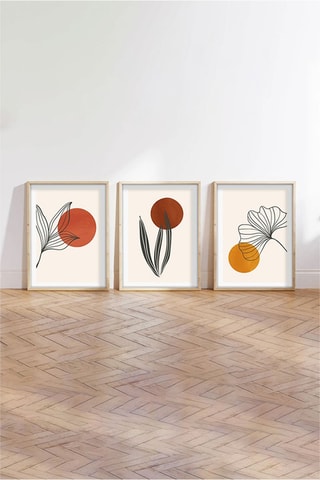 3 Wanddecoraties Huhu215 - 70 x 50 cm