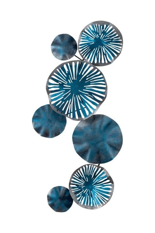 Wanddecoratie Astrid - 79 x 35 cm - Blauw