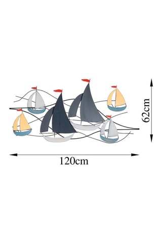 Wanddecoratie - 123 x 60 cm - Multicolor