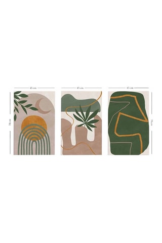 3 Wanddecoraties - 45 x 70 cm / 45 x 70 cm / 45 x 70 cm