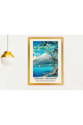 Quadro "Il Monte Fuji dal lago Yamanaka" - Hiroaki Takahashi - 35 x 45 cm - Riproduzione