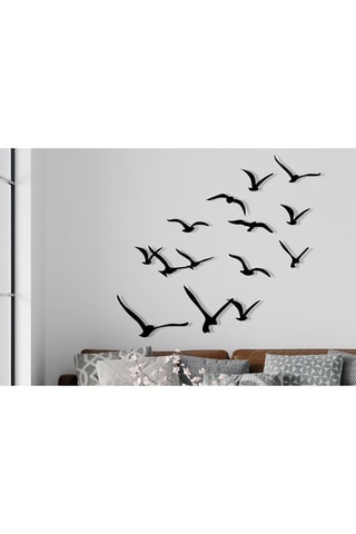 14 Wanddecoraties - Zwart - 69 x 41 x 7 cm