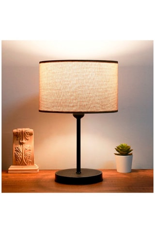 Tafellamp - Beige en Zwart