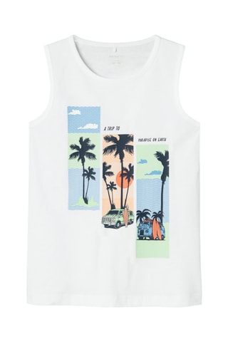 Camisola de alças - Branco - Name It Kids