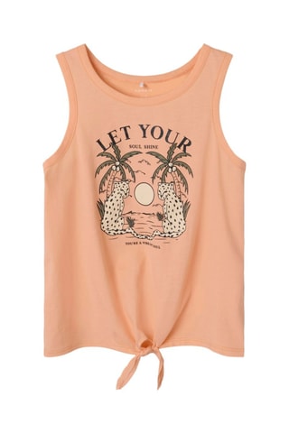 Camisola de alças - Pêssego - Name It Kids