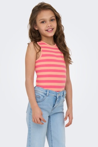 Camisola de alças - Rosa e salmão - Kids Only