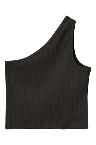 Camisola de alças assimétrica em algodão biológico - Preto - Name It