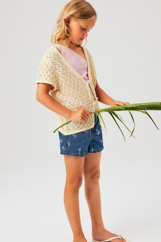 Camisola de alças assimétrica em algodão biológico - Rosa-maquilhagem - Name It