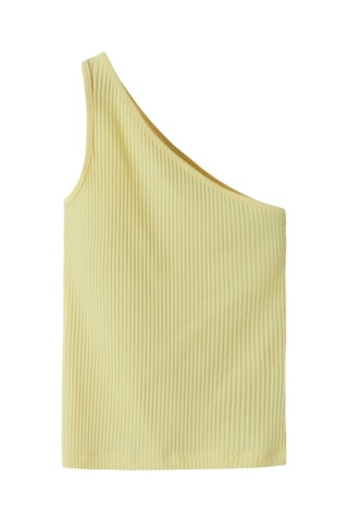 Camisola de alças assimétrica em algodão biológico - Amarelo - Name It