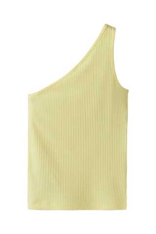 Camisola de alças assimétrica em algodão biológico - Amarelo - Name It