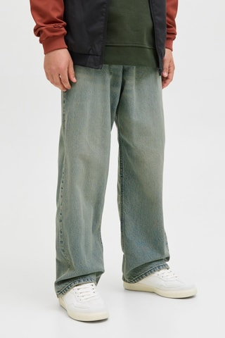 Calças de ganga baggy de cintura subida - Azul - Jack & Jones Junior