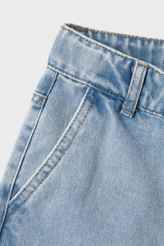 Calças de ganga de cintura alta - Azul - Name it Kids