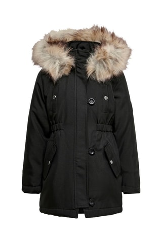 Parka met Capuchon - Zwart - Kids Only Girl