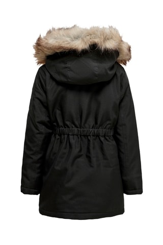 Parka met Capuchon - Zwart - Kids Only Girl