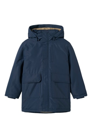 Parca com capuz - Azul-escuro - Name It Kids