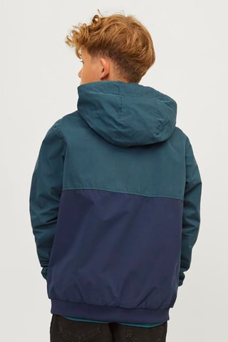 Chaqueta con capucha - Azul