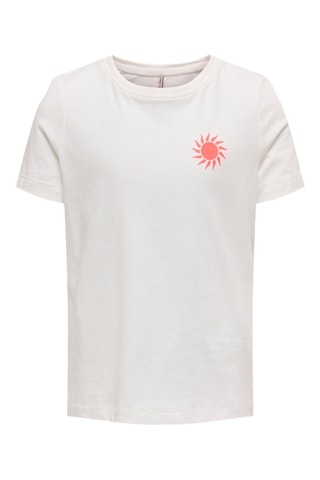 Top em algodão biológico - Branco - Kids Only Girl