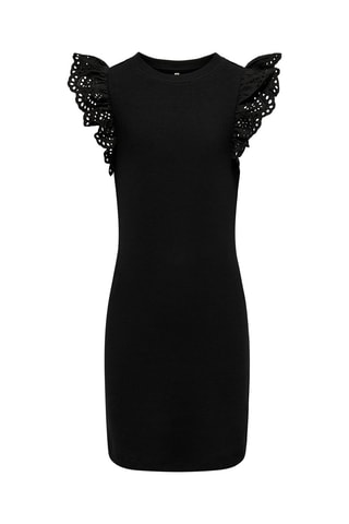 Vestido de algodón orgánico - Negro - Kids Only Girl